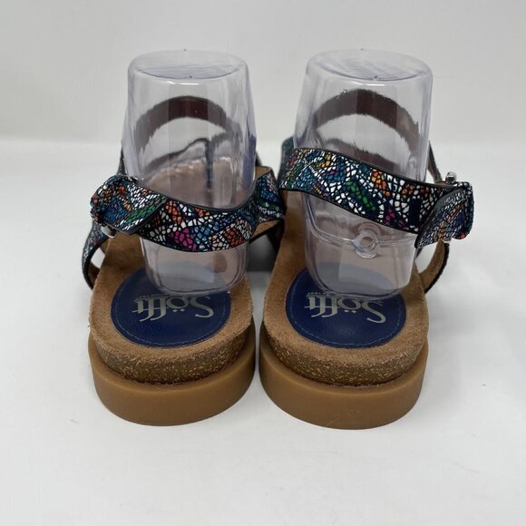 Sofft Rory Navy Speckled Thong Sandals Size 10M - Picture 9 of 11